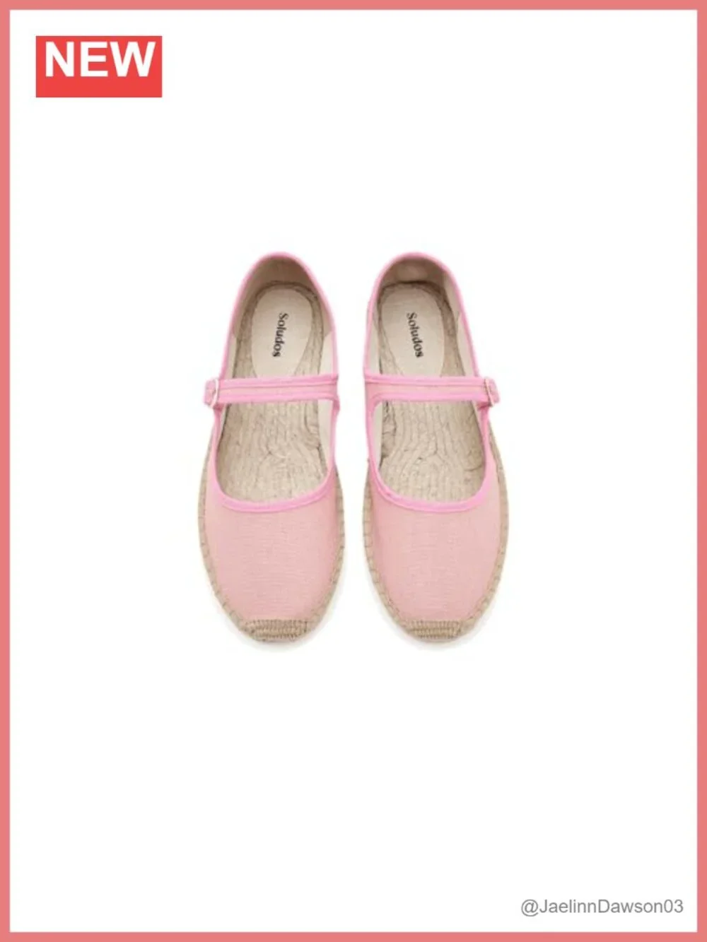 Soludos Women's Mary Jane Espadrille Flats Cotton Jute Sole
